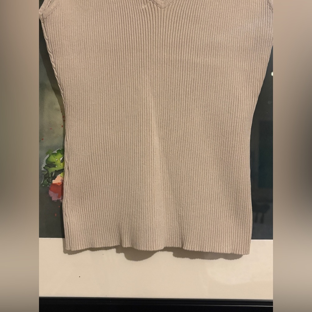 The Workshop Ribbed V-Neck Tank - Picture 12 of 13